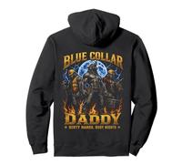 Blue Collar Daddy Werewolf Blue Collar Worker Pullover Hoodie