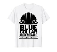Blue Collar Degenerates of American Flag Working Job Gifts T-Shirt