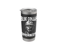 Blue Collar Worker Working Class Man Stainless Steel Insulated Tumbler