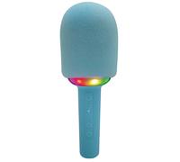 Blue Color Light Effects Karaoke Microphone 10W Bluetooth Slot Micro Sd Jack