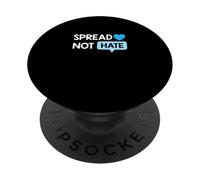 Blue Color Love Not Hate Blue Graphic PopSockets Adhesive PopGrip