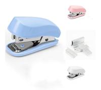 Blue Color Mini Stapler with Staples,Small Cute Stapler for Desk,Gift for Student or Office Use (Blue)
