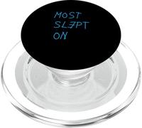 Blue Color Most Slept On Blue Graphic PopSockets PopGrip for MagSafe