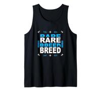 Blue Color Rare Breed Blue Graphic Tank Top