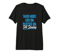 Blue Color Still Standing Blue Graphic Premium T-Shirt
