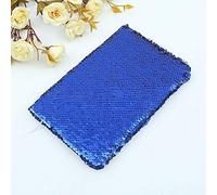 (Blue) Colorful A5 Reversible Sequin Notebook Diary, Sparkling Shiny Glittery Planner Journal Stationery Set for Projects Writing Lists Notes Birthday Gift