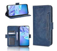 (Blue) Compatible With Tcl 306 Wallet Case Pu Leather Card Slots Kickstand Magnetic Flip Cover