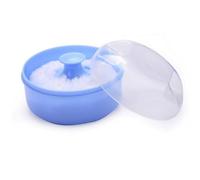 Blue Container Powder Cosmetic Puff Sponge Soft Face Case Body Box Beauty Tools Rose Quartz Set Skin Care(One Size)