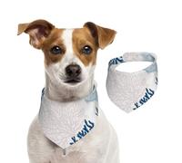 Blue Coral Nautical Teal Sea Coral,Dog Bandanas Cotton Pet Scarf Adjustable Bibs for Pet,M