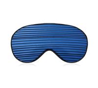 Blue Corrugated Wall Art Sleep Mask Block Light Eye Sleep Shade Cover Comfortable Lightweight Sleeping Blindfold Soft Breathable Night Eye Cover Adjustable Band Eye Mask for Men Women