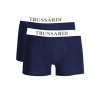 Blue Cotton Boxer Briefs with Logo - male - Trussardi - Underpants - Blue - L - Underwear L