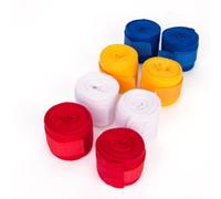 Blue Cotton Boxing Hand Wraps 1 Pair 2.5m Sticking Pad