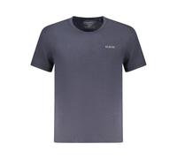 Blue Cotton Crew Neck T-Shirt - male - Guess - T-Shirts - Blue - XL - Tops XL