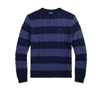 Blue Cotton Long Sleeve Pullover Jumper - male - Polo Ralph Lauren - Round-neck Knitwear - Blue - XL - Knitwear XL