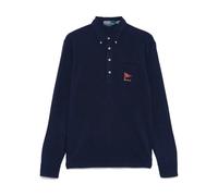 Blue Cotton Long Sleeve Pullover - male - Polo Ralph Lauren - Polo Shirts - Blue - M - Tops M