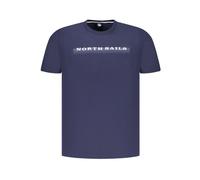 Blue Cotton Men T-Shirt with Print - male - North Sails - T-Shirts - Blue - 3XL - Tops 3XL