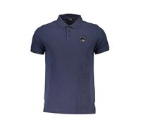 Blue Cotton Polo with Stylish Details - male - Cavalli Class - Polo Shirts - Blue - M - Tops M