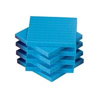 Blue Counting Blocks for Place Value Learning, Essential Math Tools for Classroom Teaching, Kindergarten Student Activities, Set of 10 Flats