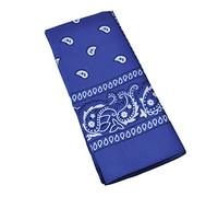 Blue Cowboy Bandana (Pack of 1) - Timeless Design, Perfect Accessory for Everyday Wear, Costume Parties, Outdoor Adventures, Festivals, & Fashionable Outfits Halloween