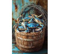 Blue Crab Jigsaw Puzzle Suitable for All Groups of People Creative Fun Jigsaw Traditional Puzzles Perfect for Family Nights Game_500pcs