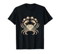 Blue Crab with Seashells Coastal Ocean Nautical T-Shirt