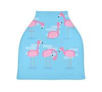 Blue Crane Stretchy Baby Car Seat Cover,Canopy Nursing Covers,Soft Breathable Windproof Scarf Changepad for Winter Infant Breastfeeding Boys