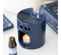 Blue Crescent Moon Oil Burner