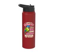 Blue Crowned Conure Squawk Wingman Stainless Steel Insulated Water Bottle