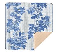 Blue Crush Cute Foldable Baby Activity Play Mat for Floor 1-Piecing Baby Play Tummy Time Mat for Babies Infants Toddlers, 50'' x 50''