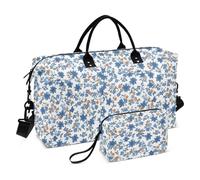 Blue Crush Duffel Bag Carry On Weekend Bag Workout Bag with Toiletry Bag for Hiking Waterproof