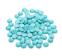 Blue Crystal Cabochons 20pcs Crystal Stone round Flat Base