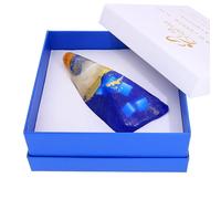 Blue Crystal Soap Bar with Hidden Lapis Lazuli Heart Crystal - Gardenia Scented Luxury Soap - Unique Birthday Gift for Men & Women - Gemstone Surprise (130 g, Lapis Lazuli)