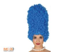 FIESTAS GUIRCA | Blue Curly Wig (15.7 in) - Fancy Dress Accessory for Themed Parties and Video Game Cosplay - Ideal for Adult Women at Halloween and Carnival - Blue