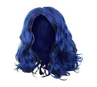 Blue Curly Wig, Wavy Blue Curly Short Wig, Loose Curly Shoulder Length Wig, Cosplay Blue Wig, Blue Wig for Women, Curly Wig for Adults, Short Curly Wig for Women, Shoulder Length Wavy Wig, Blue Wig
