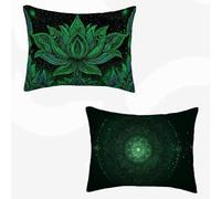 Blue Cushion Covers 70x90, Double-Sided Printing Decorative Pillows Bohemia Sofa Pillows, Spring Decor With Invisible Zipper for Garden Bedroom Living Room Sofa Home Decor, Gift Set of 2 -SW260350T