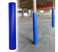 Blue Custom Round Pole Protector Fit, 120 140 160 180 200 240 Cm Tall, Pole Padding For Metal/Concrete/Cement Column, Safety Post Pads For Basement, Garage, Playground(H 7ft/213cm,Dia 16in/41cm)