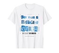 Blue Cut From A Different Cloth WT Blue Graphic T-Shirt