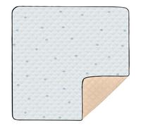Blue Cute Polka Dots Cute Baby Playmat for Floor Non-Toxic Foldable Tummy Time & Crawling Mat for Baby Toddler Infant, 50'' x 50''
