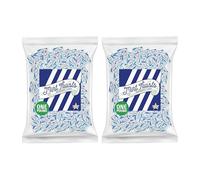 Blue Cylinder Shaped Mint Candy Twists - 2 Pounds