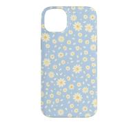 Blue Daisy Floral Pattern Cute Spring Flower Aesthetic Case for iPhone 14 Plus