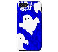 blue damask ghost halloween paranormal apparition sinister Case for iPhone SE (2020) / 7 / 8