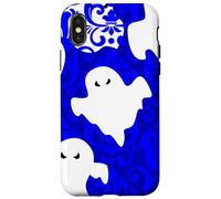 blue damask ghost halloween paranormal apparition sinister Case for iPhone X/XS