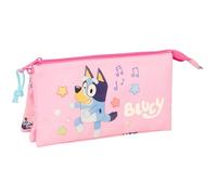 Blue Dance - Triple Pencil Case, Children's Pencil Case, Ideal for School Age Children, Comfortable and Versatile, Quality and Resistance, 22 x 3 x 12 cm