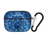 Blue Dandelion AirPod Pro Case, Anti Scratch Hard PC Cover with Keychain, AirPod Pro 2nd/1st Case Accessories for Women Men, Black-Style