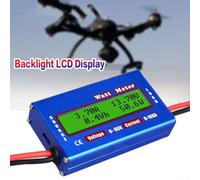 Blue DC 60V 100A Solar Power Analyzer for Battery Voltage, Current & Watt Measurement - Compatible with RC, Renewable Energy & Low-Voltage DC for Sys