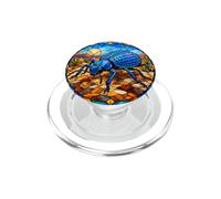 Blue Death-Feigning Beetle PopSockets PopGrip for MagSafe
