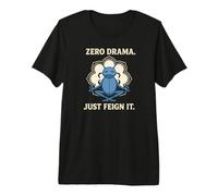 Blue Death Feigning - Resilient Beetle Design for Nature Premium T-Shirt