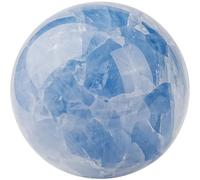 Blue Decorative Balls Sculpture, Celestite Crystal Ball,Home Office Decor Fengshui Sphere, and,6.5~7cm