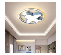 Blue Decorative Remote Control Chandelier,Wall Lights Modern LED Airplane Design Kids Bedroom Ceiling Light(Blu,50cm)