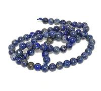 Blue Denim Lapis Lazuli Beads Plain Round 6mm Strand of 60+